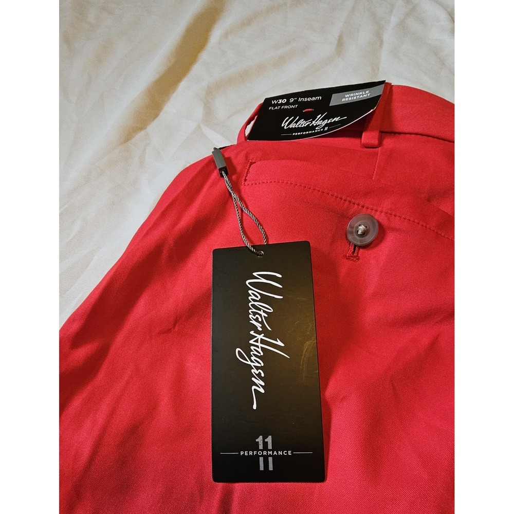 NWT Walter Hagen Performance 11 USA Solid Short Positive Red Size 30 - Picture 10 of 10